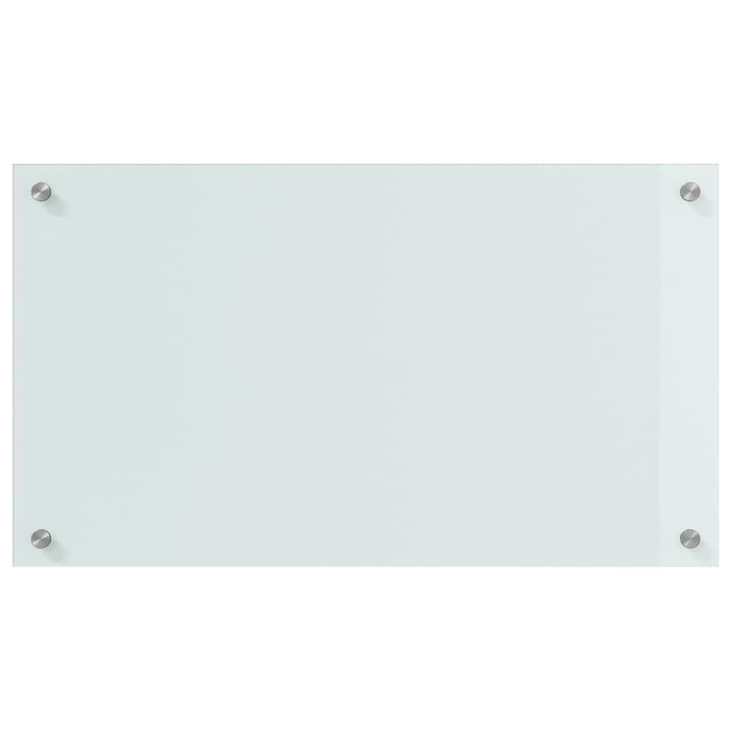 Küchenrückwand 2 pcs Weiß 70 x 40 cm Gehärtetes Glas
