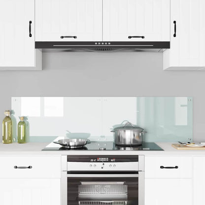 Küchenrückwand 2 pcs Weiß 80 x 40 cm Gehärtetes Glas