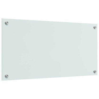 Küchenrückwand 2 pcs Weiß 80 x 40 cm Gehärtetes Glas