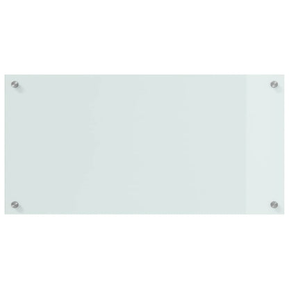 Küchenrückwand 2 pcs Weiß 80 x 40 cm Gehärtetes Glas