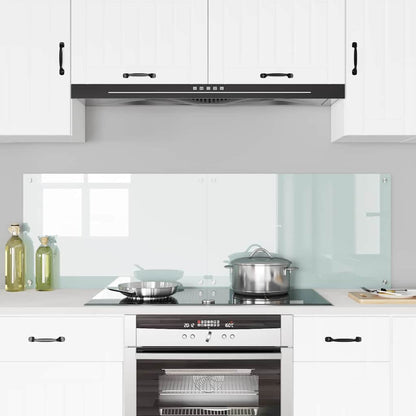 Küchenrückwand 2 pcs Weiß 80 x 50 cm Gehärtetes Glas