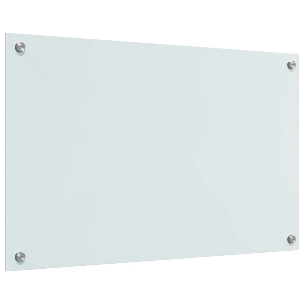Küchenrückwand 2 pcs Weiß 80 x 50 cm Gehärtetes Glas