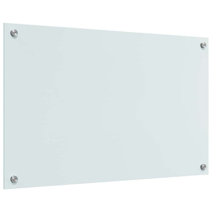 Küchenrückwand 2 pcs Weiß 80 x 50 cm Gehärtetes Glas