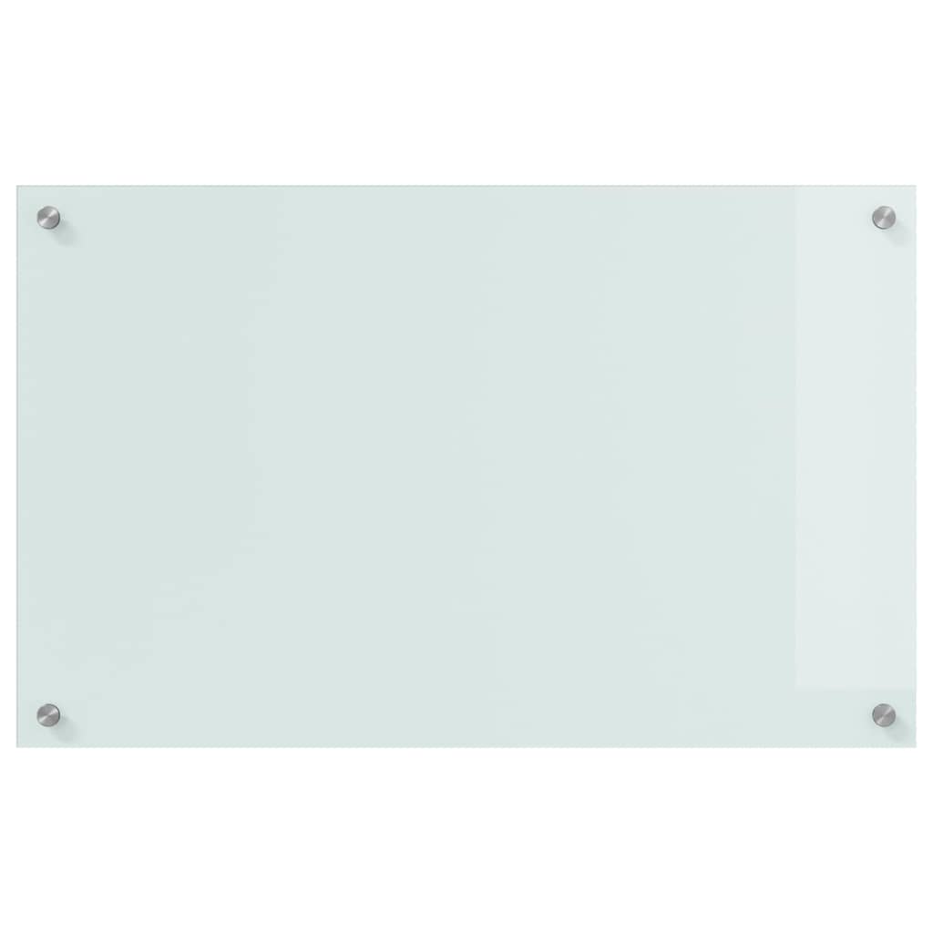Küchenrückwand 2 pcs Weiß 80 x 50 cm Gehärtetes Glas