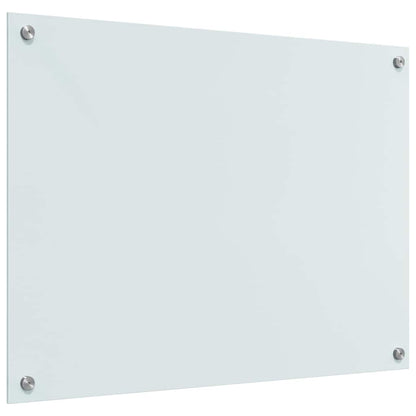 Küchenrückwand 2 pcs Weiß 80 x 60 cm Gehärtetes Glas