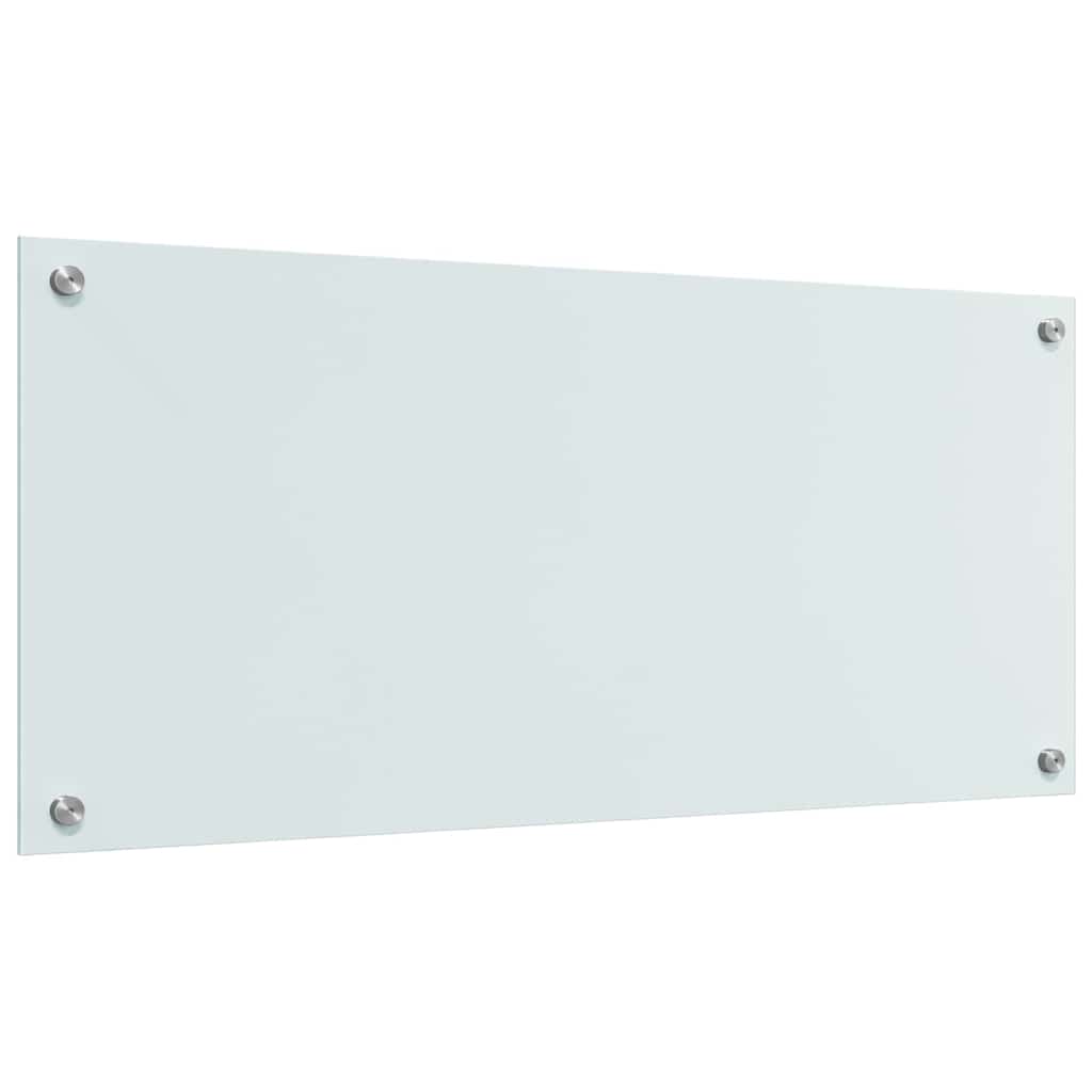 Küchenrückwand 2 pcs Weiß 90 x 40 cm Gehärtetes Glas