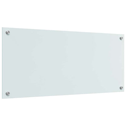 Küchenrückwand 2 pcs Weiß 90 x 40 cm Gehärtetes Glas