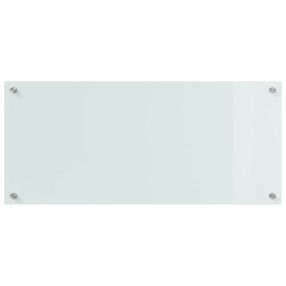 Küchenrückwand 2 pcs Weiß 90 x 40 cm Gehärtetes Glas