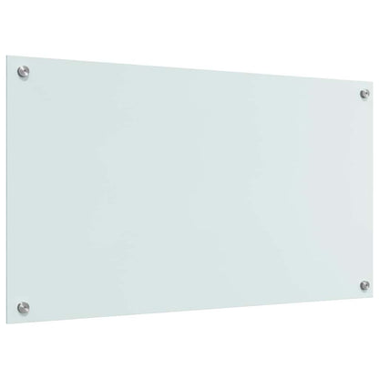 Küchenrückwand 2 pcs Weiß 90 x 50 cm Gehärtetes Glas