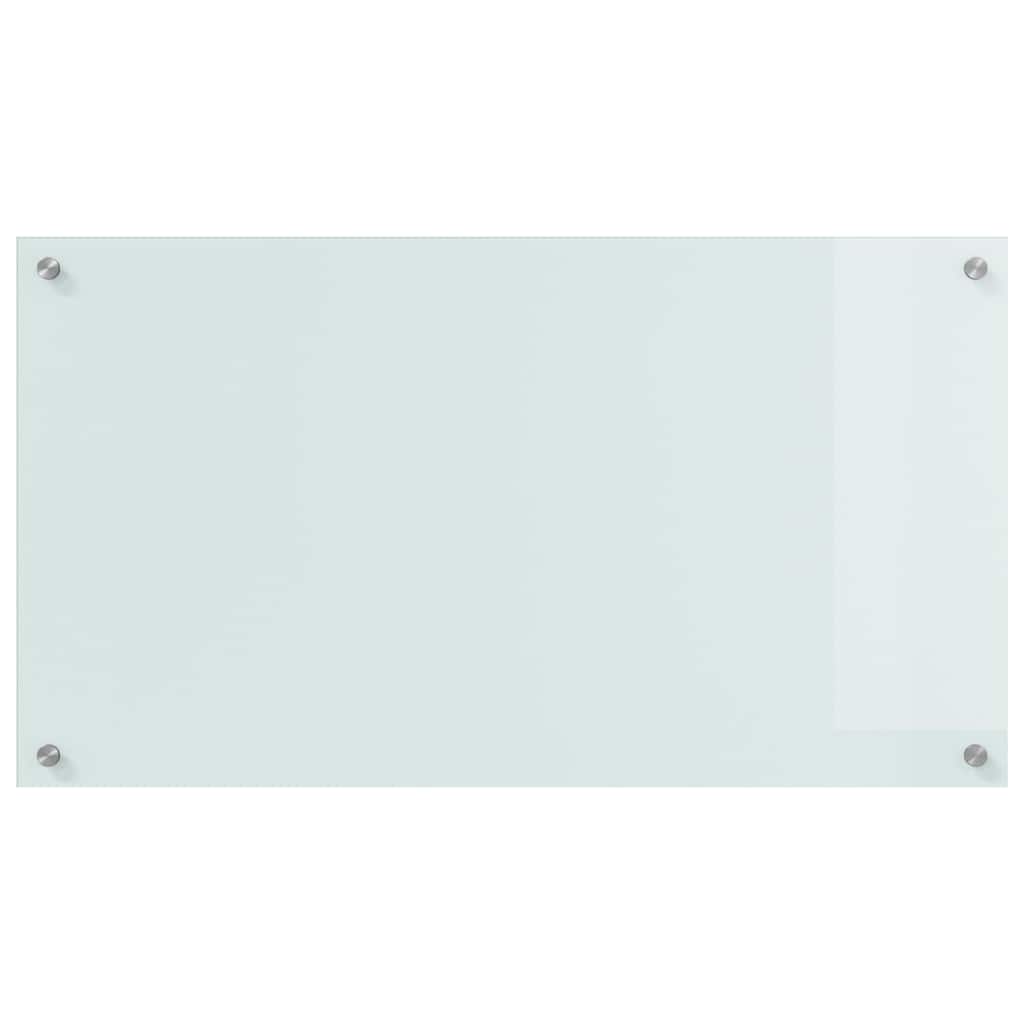 Küchenrückwand 2 pcs Weiß 90 x 50 cm Gehärtetes Glas