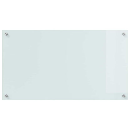 Küchenrückwand 2 pcs Weiß 90 x 50 cm Gehärtetes Glas