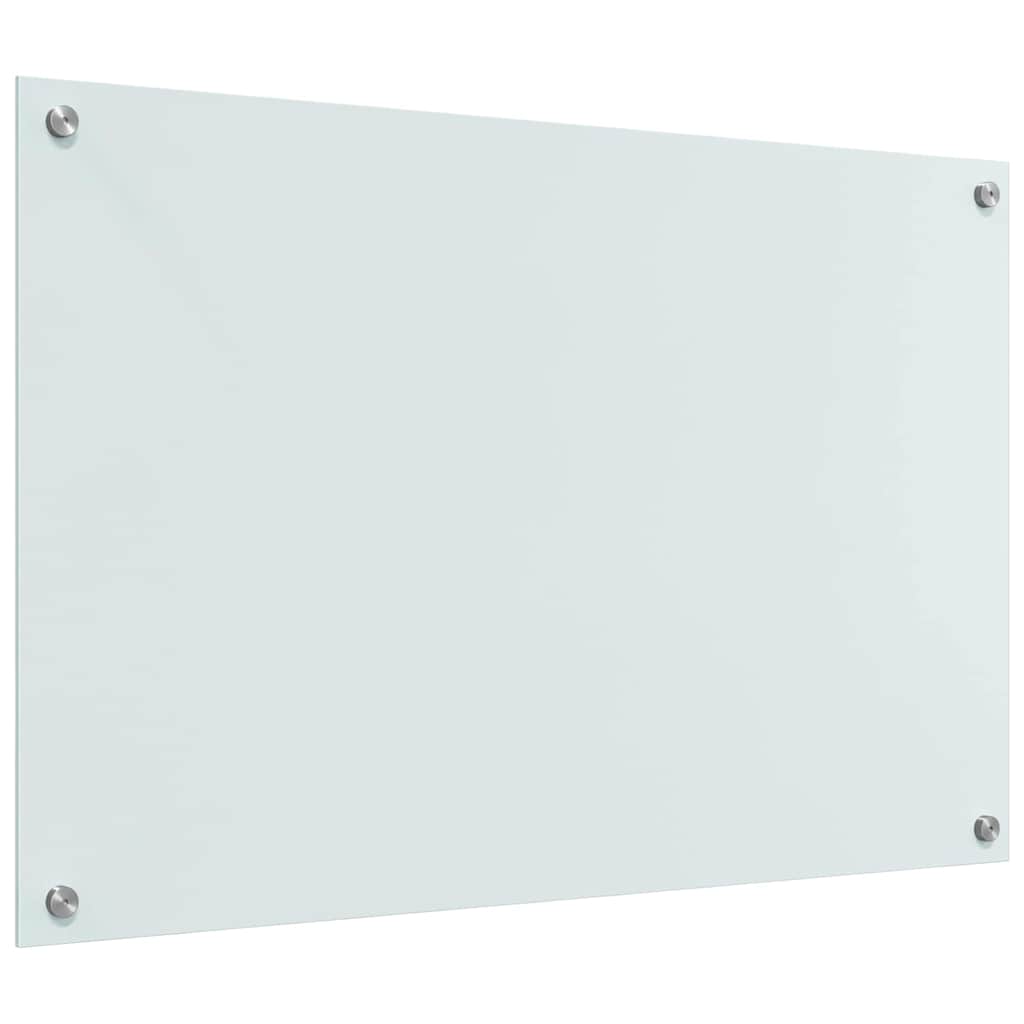Küchenrückwand 2 pcs Weiß 90 x 60 cm Gehärtetes Glas