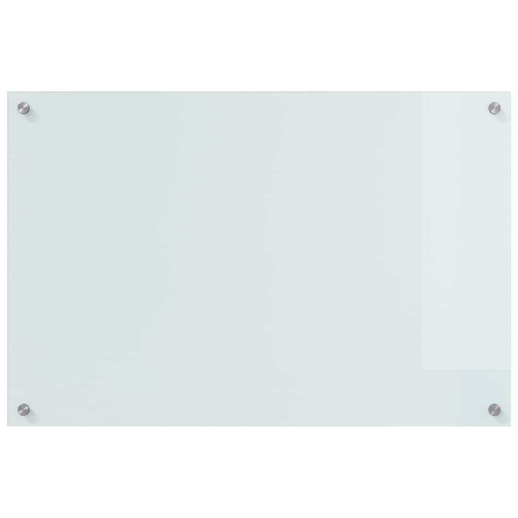 Küchenrückwand 2 pcs Weiß 90 x 60 cm Gehärtetes Glas