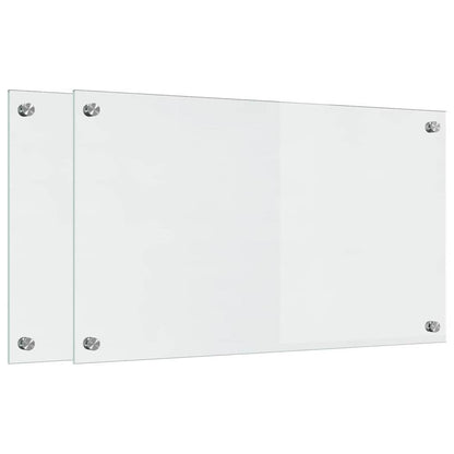 Küchenrückwand 2 pcs Transparent 70 x 40 cm Gehärtetes Glas