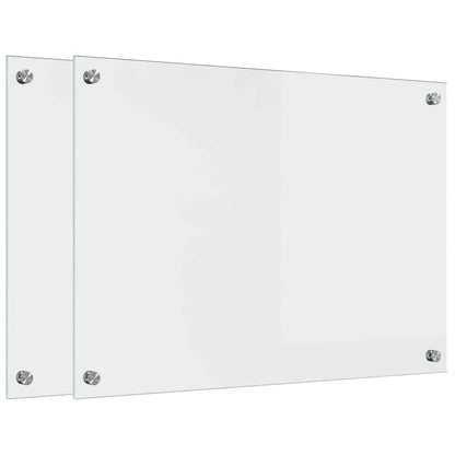 Küchenrückwand 2 pcs Transparent 70 x 50 cm Gehärtetes Glas