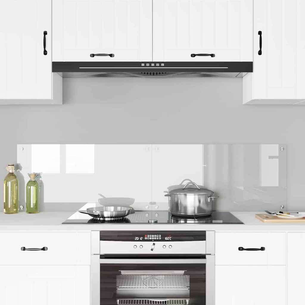 Küchenrückwand 2 pcs Transparent 80 x 40 cm Gehärtetes Glas