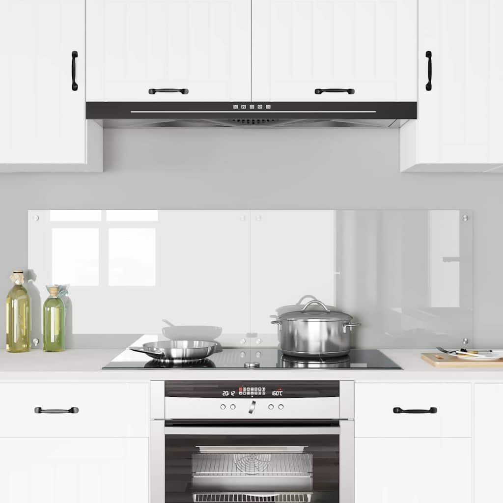 Küchenrückwand 2 pcs Transparent 80 x 50 cm Gehärtetes Glas