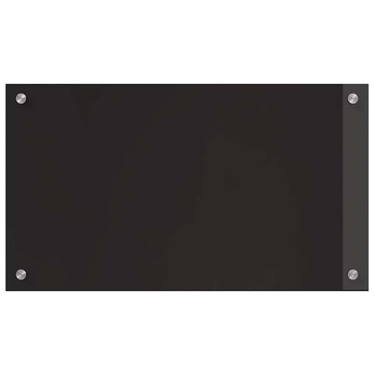Küchenrückwand 2 pcs Schwarz 70 x 40 cm Gehärtetes Glas