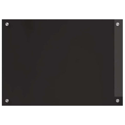 Küchenrückwand 2 pcs Schwarz 70 x 50 cm Gehärtetes Glas