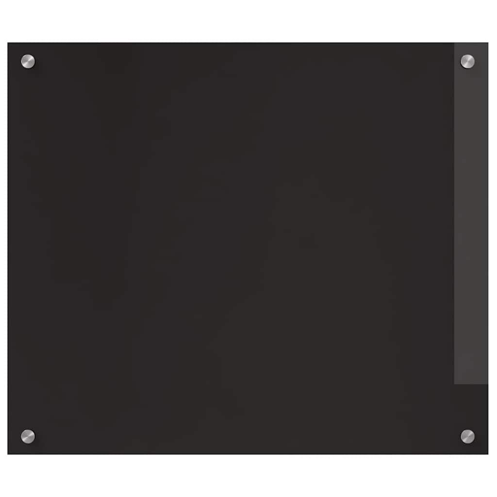 Küchenrückwand 2 pcs Schwarz 70 x 60 cm Gehärtetes Glas