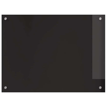 Küchenrückwand 2 pcs Schwarz 80 x 60 cm Gehärtetes Glas