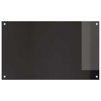 Küchenrückwand 2 pcs Schwarz 100 x 60 cm Gehärtetes Glas