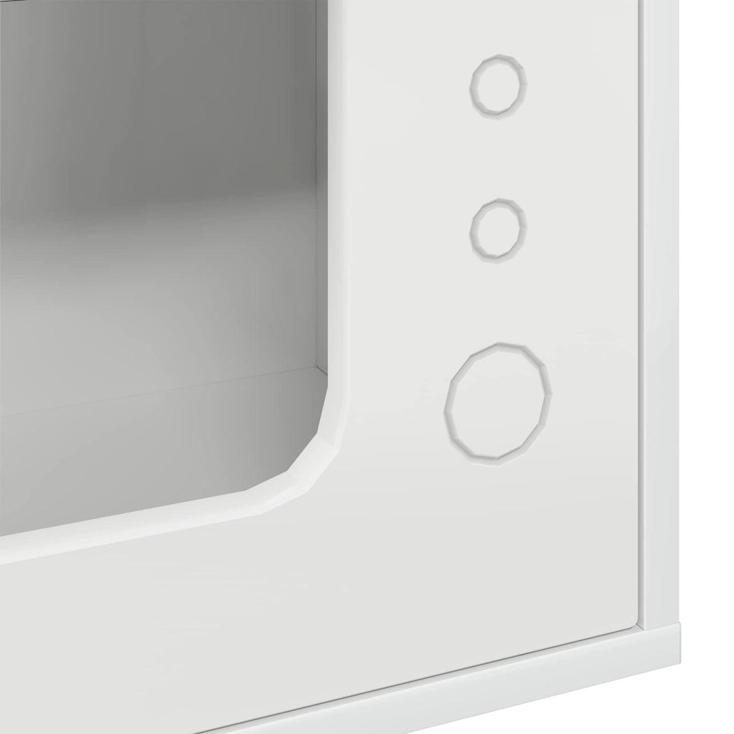 Katzenhaus Glänzend Weiß 51 x 30 x 42 cm Holzwerkstoff