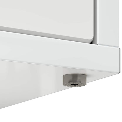 Katzenhaus Glänzend Weiß 51 x 30 x 42 cm Holzwerkstoff