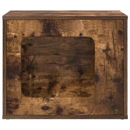 Katzenhaus Geräucherte Eiche 51 x 30 x 42 cm Holzwerkstoff