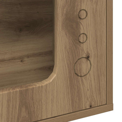 Katzenhaus Kunsthandwerk Eiche 51 x 30 x 42 cm Holzwerkstoff