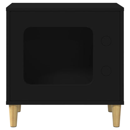 Katzenhaus Schwarz 51 x 30 x 52 cm Holzwerkstoff