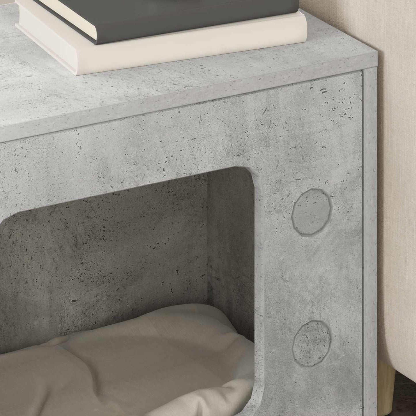 Katzenhaus Beton 51 x 30 x 52 cm Holzwerkstoff