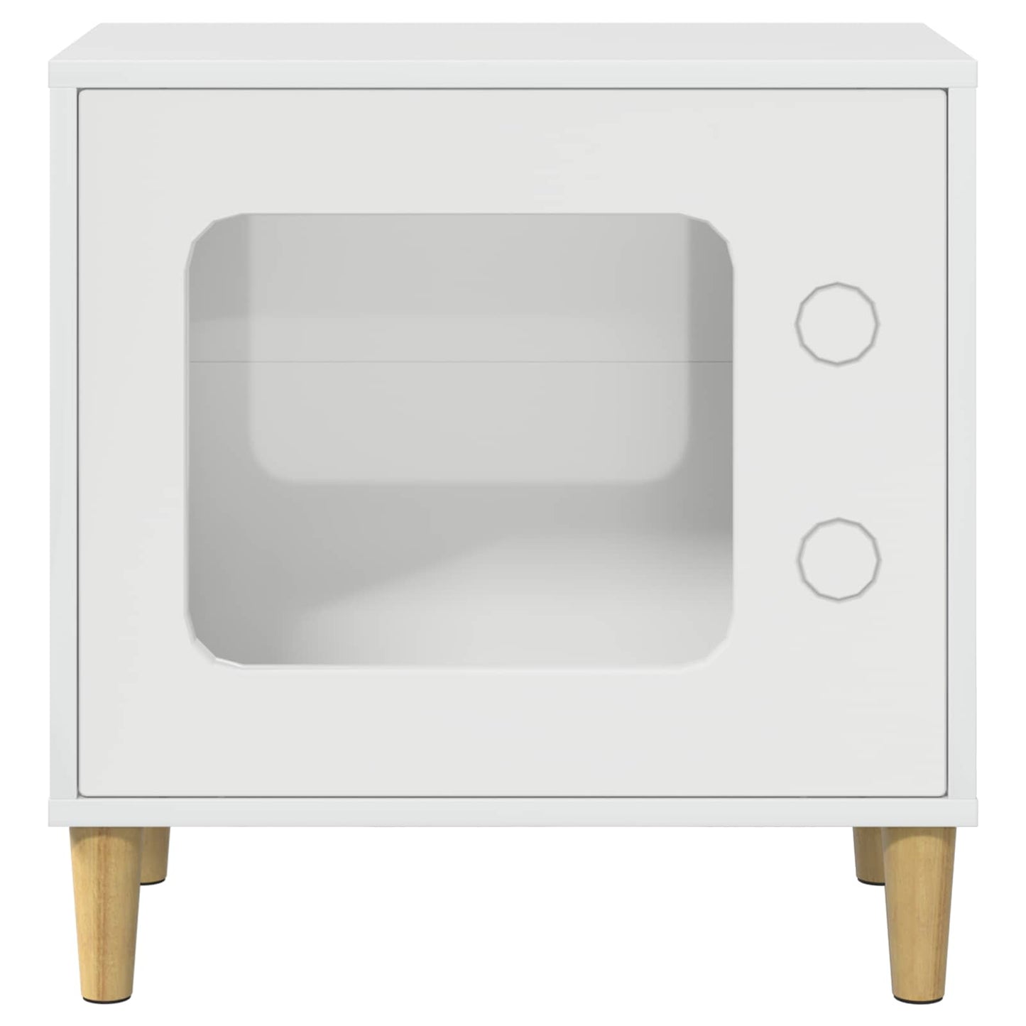 Katzenhaus Glänzend Weiß 51 x 30 x 52 cm Holzwerkstoff