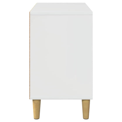 Katzenhaus Glänzend Weiß 51 x 30 x 52 cm Holzwerkstoff