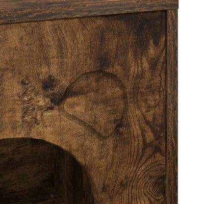 Katzenhaus Geräucherte Eiche 42,5 x 40 x 53 cm Holzwerkstoff