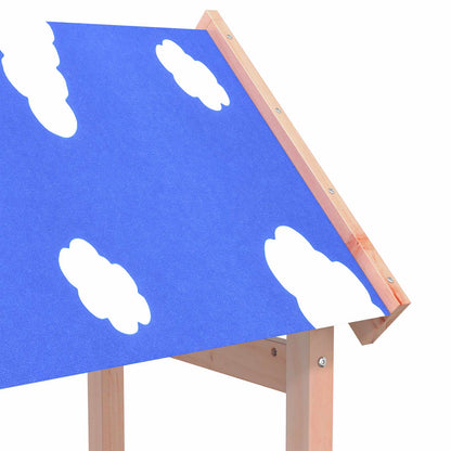 Spielturm Braun 52,5 x 46,5 x 195 cm Massives Douglasienholz