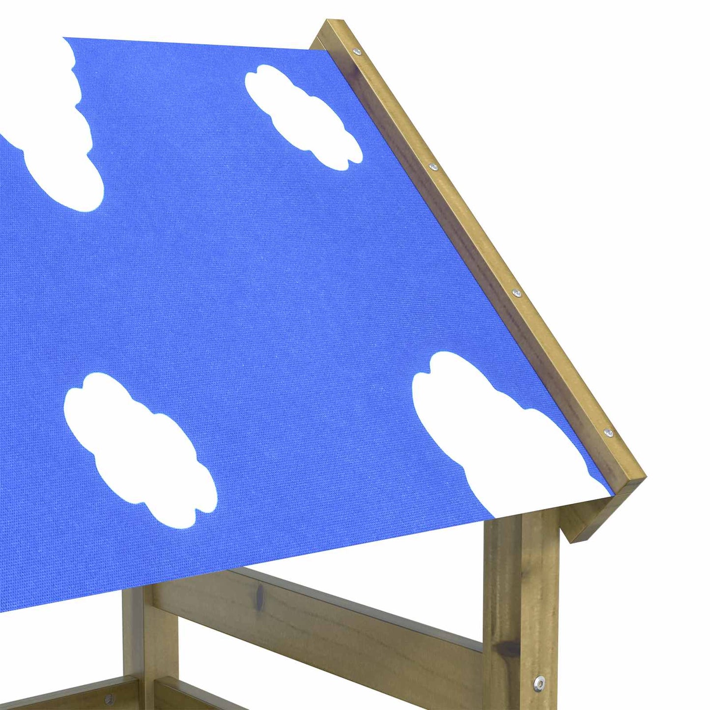 Spielturm Braun Massives imprägniertes Holz