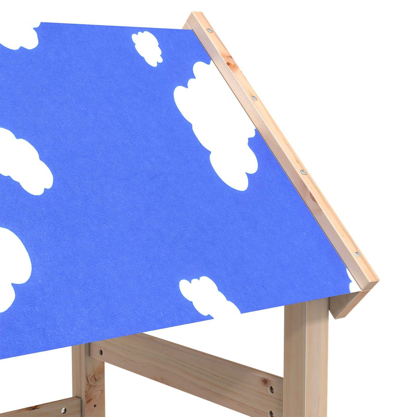 Spielturm Braun 52,5 x 110,5 x 215 cm Massives Kiefernholz