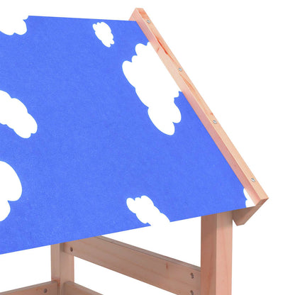 Spielturm Braun 110,5 x 52,5 x 215 cm Massives Douglasienholz