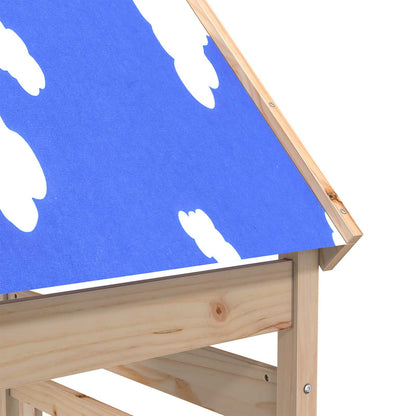 Spielturm Braun 52,5 x 85 x 265 cm Massives Kiefernholz