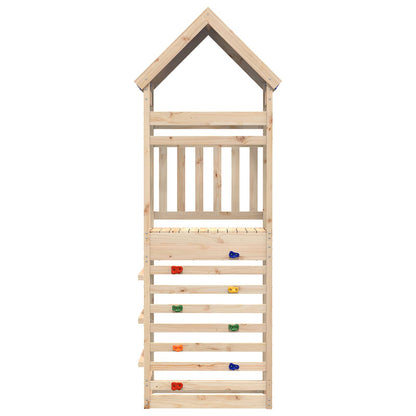 Spielturm Braun 52,5 x 85 x 265 cm Massives Kiefernholz