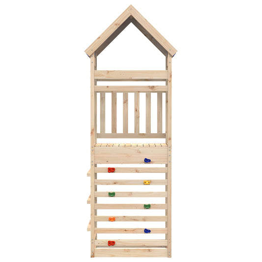 Spielturm Braun 52,5 x 85 x 265 cm Massives Kiefernholz