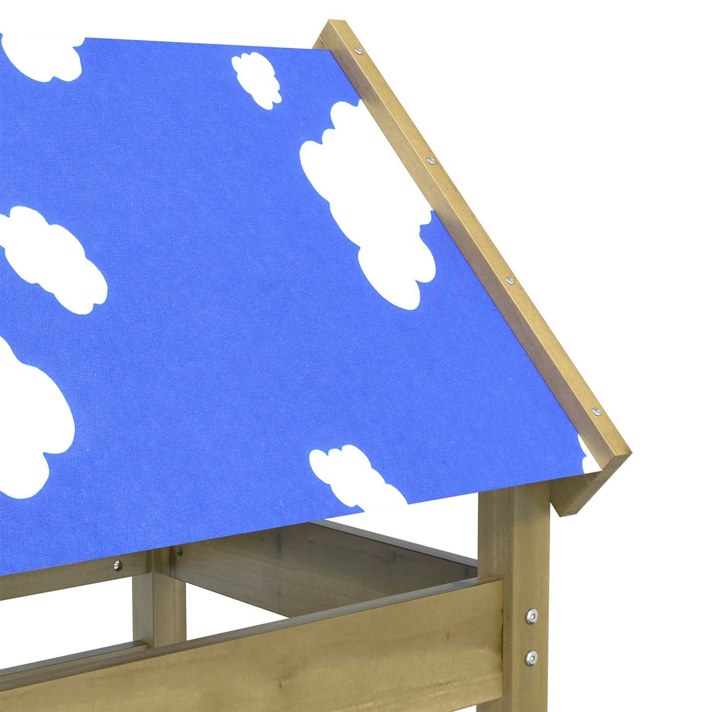 Spielturm Braun 52.5 x 85 x 239 cm Massives imprägniertes Holz