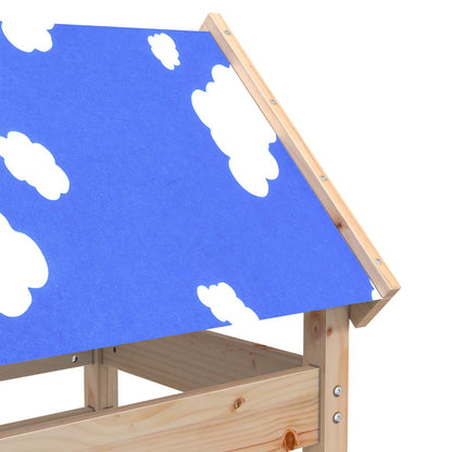 Spielturm Braun 85 x 52,5 x 239 cm Massives Kiefernholz