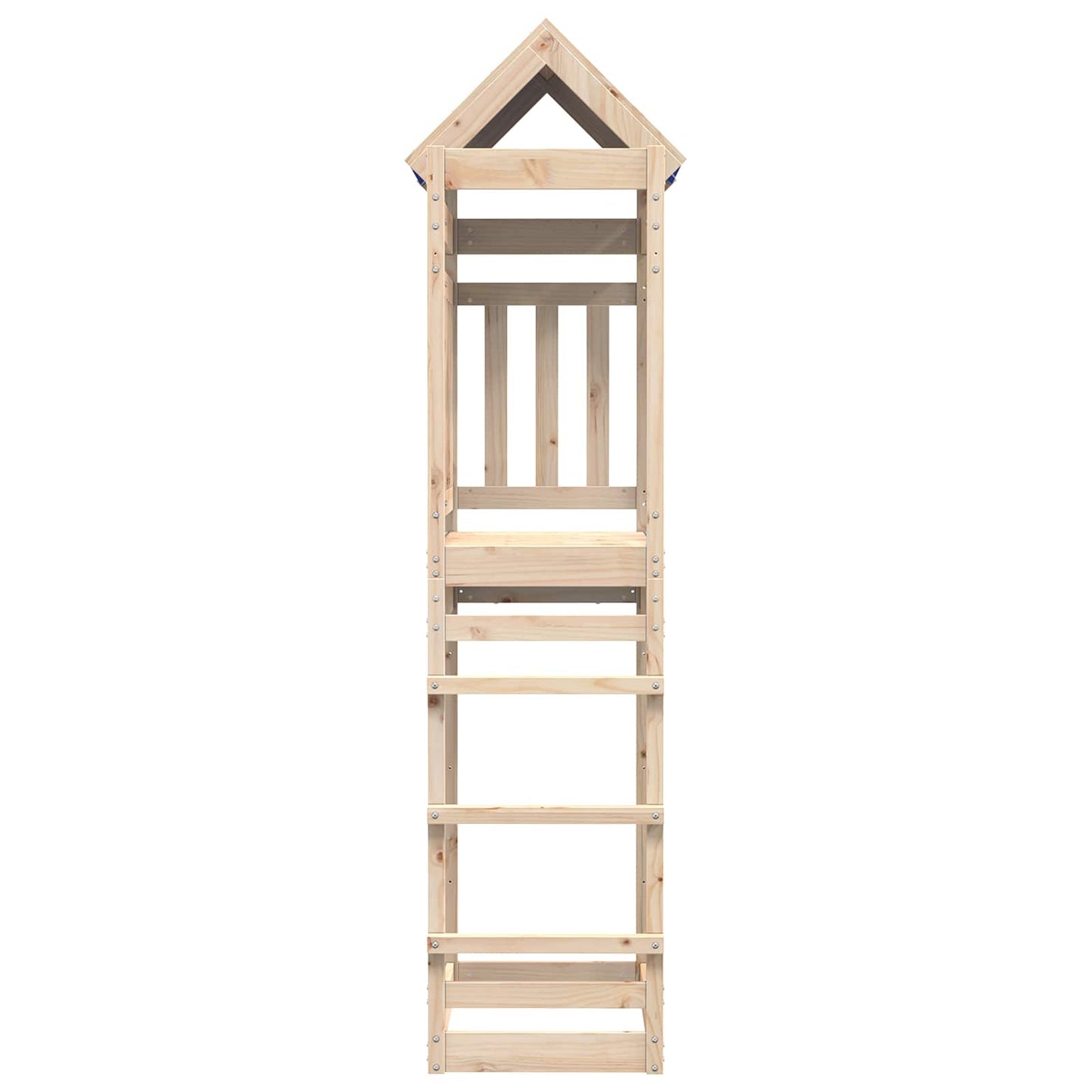 Spielturm Braun 85 x 52,5 x 239 cm Massives Kiefernholz