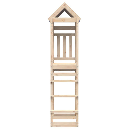 Spielturm Braun 85 x 52,5 x 239 cm Massives Kiefernholz
