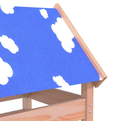 Spielturm Braun 85 x 52,5 x 239 cm Massives Douglasienholz