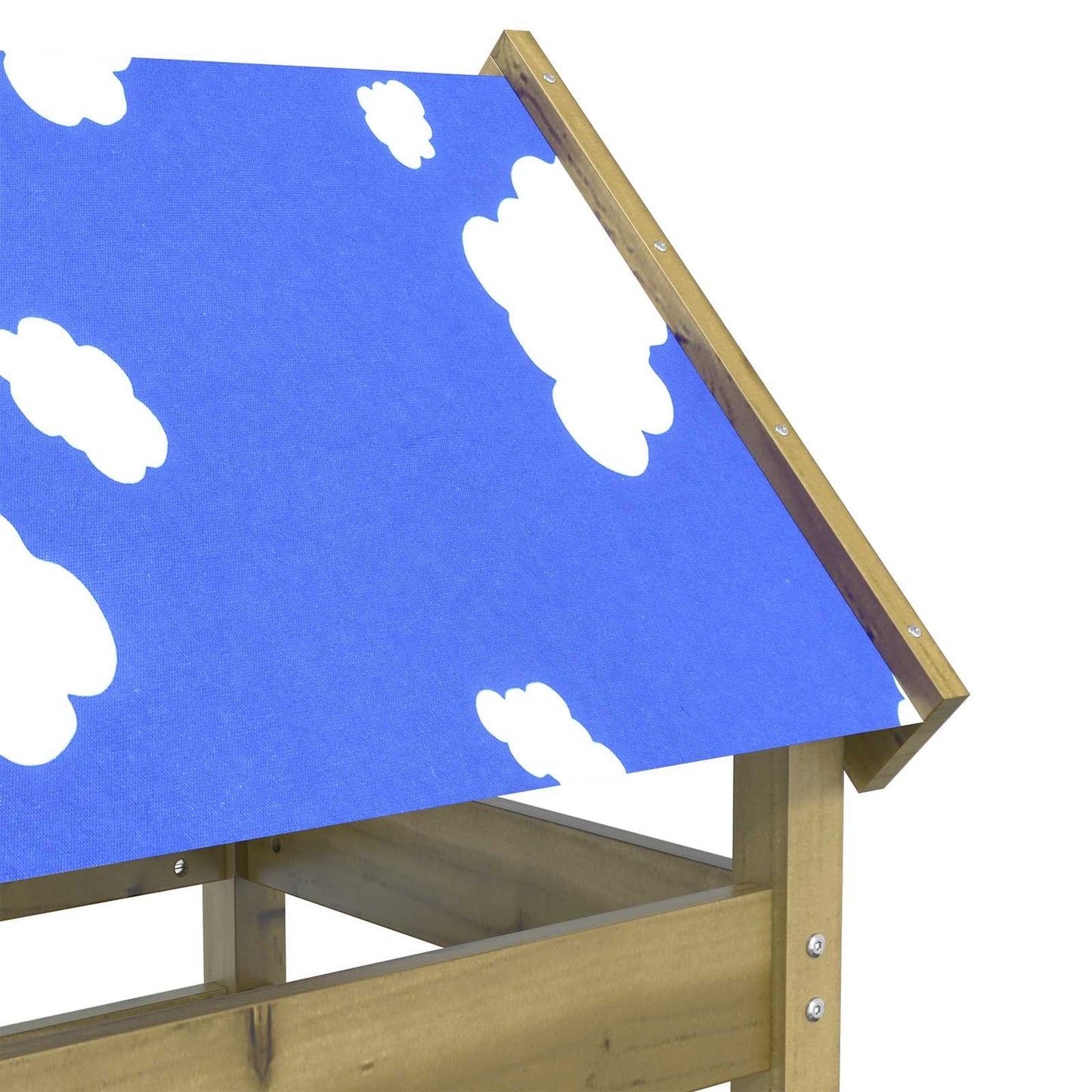 Spielturm Braun 85 x 52,5 x 239 cm Massives imprägniertes Holz