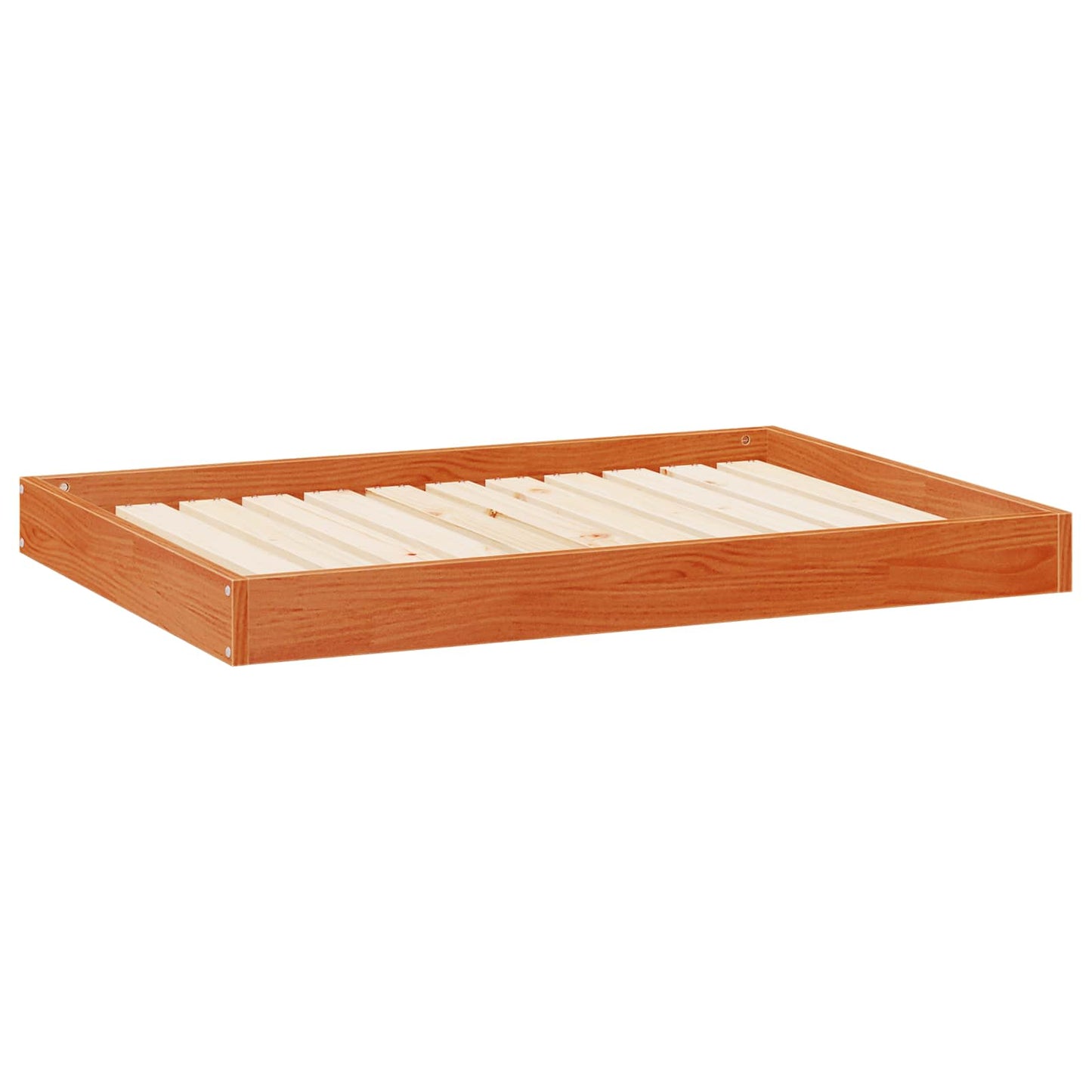 Hundebett Wachsbraun 101,5 x 74 x 9 cm Massivholz Kiefer