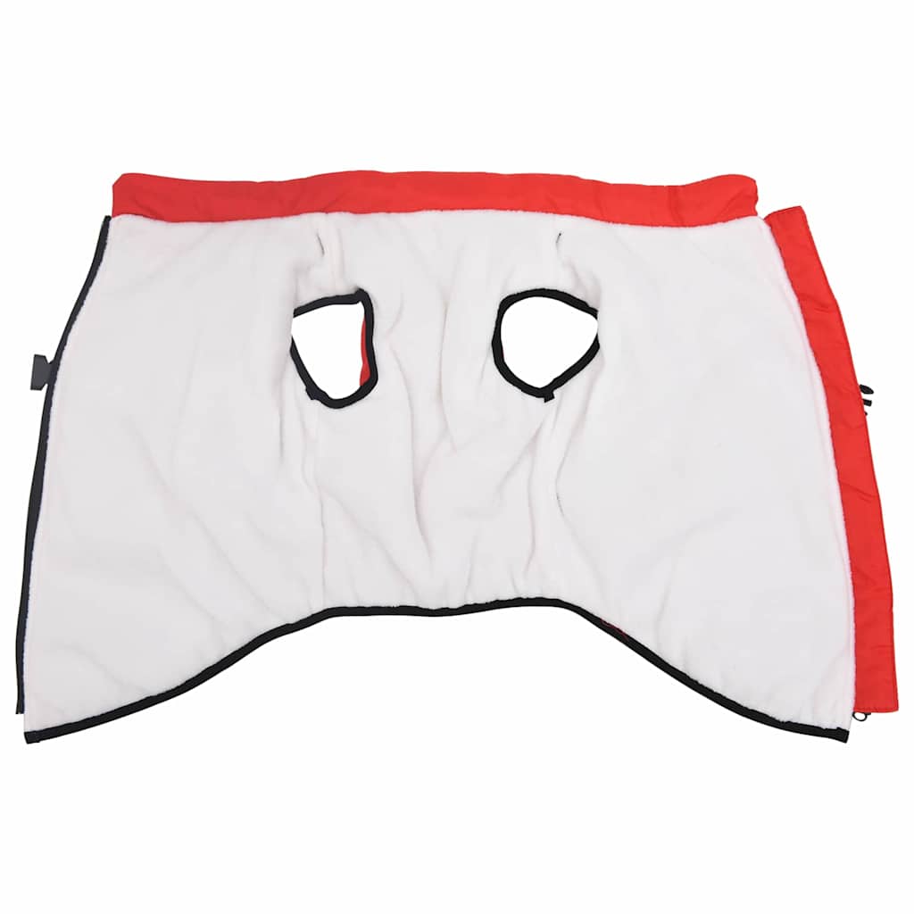 Hundemantel mit Geschirr Rot 5XL Fleece und Polyester